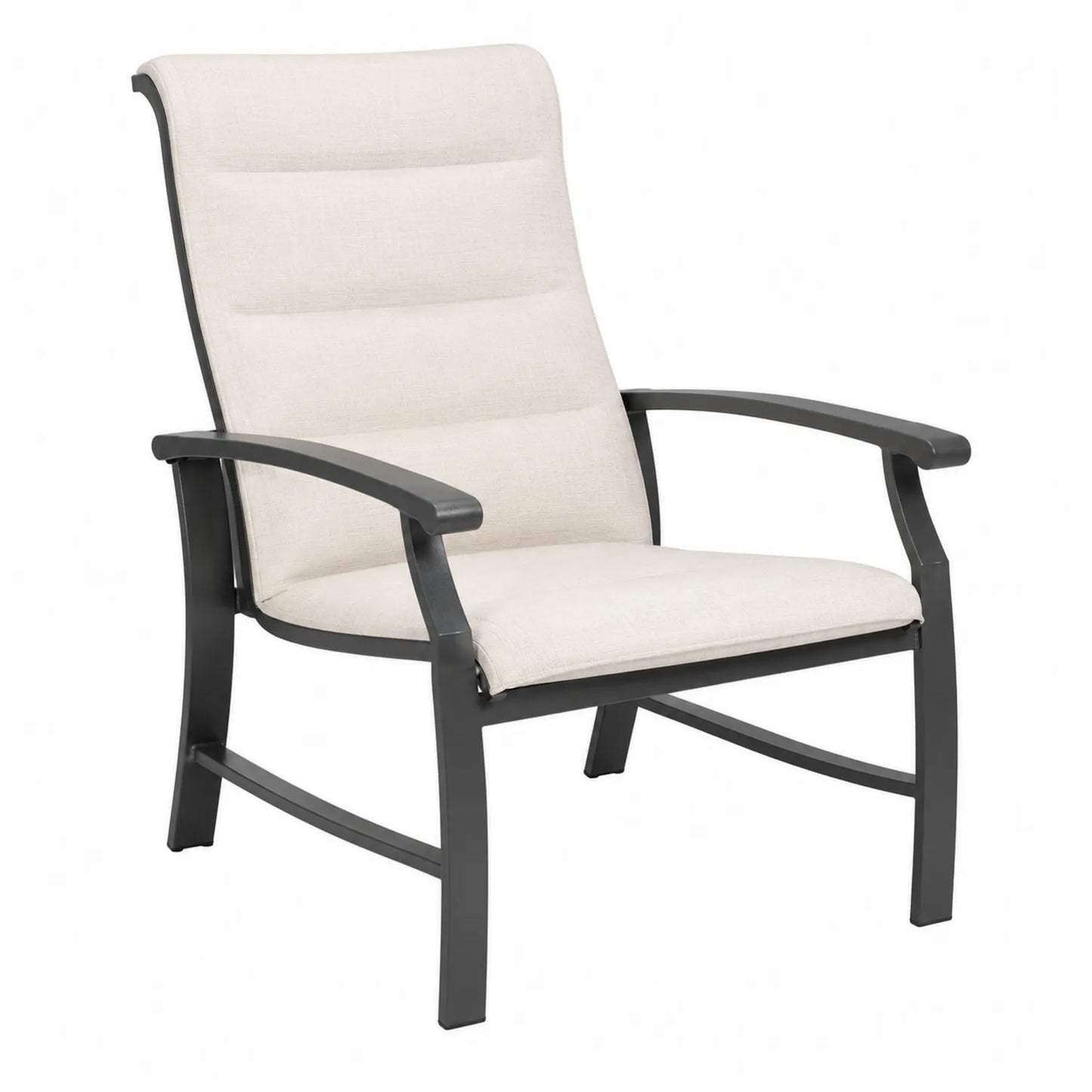 Poltrona da Esterno in Alluminio e Tessuto Beige