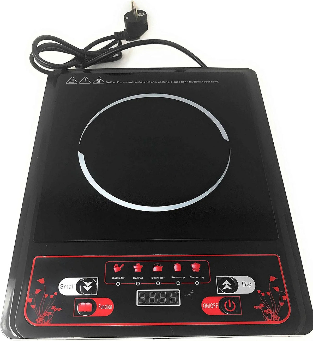 Prodotto TEMPO DI SALDI Piastra Ad Induzione Portatile 2000W Piano Di Cottura Fornello Elettrico 270°C