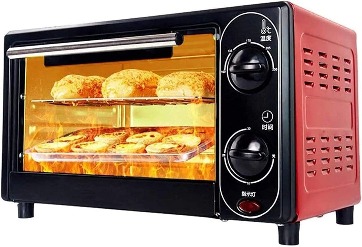 Forno elettrico, 1200 W, 110 V, vetro, acciaio inox, Facile da Pulire, Forno Elettrico da Tavolo Automatico Multifunzione da 1200 W