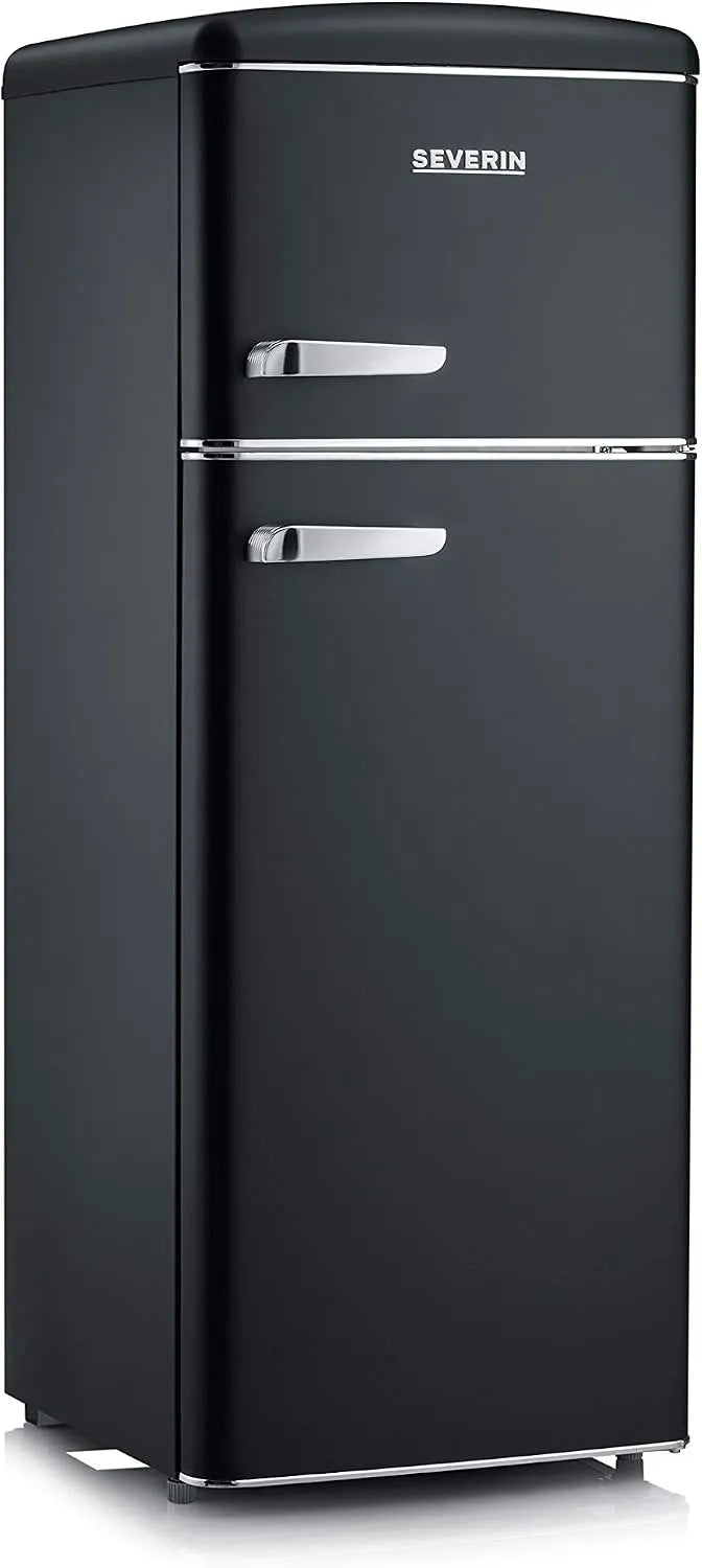 Severin Frigorifero, 208 L, classe energetica A, nero, RKG 8932 Retrò, 208 Litri, Statico, colore Nero