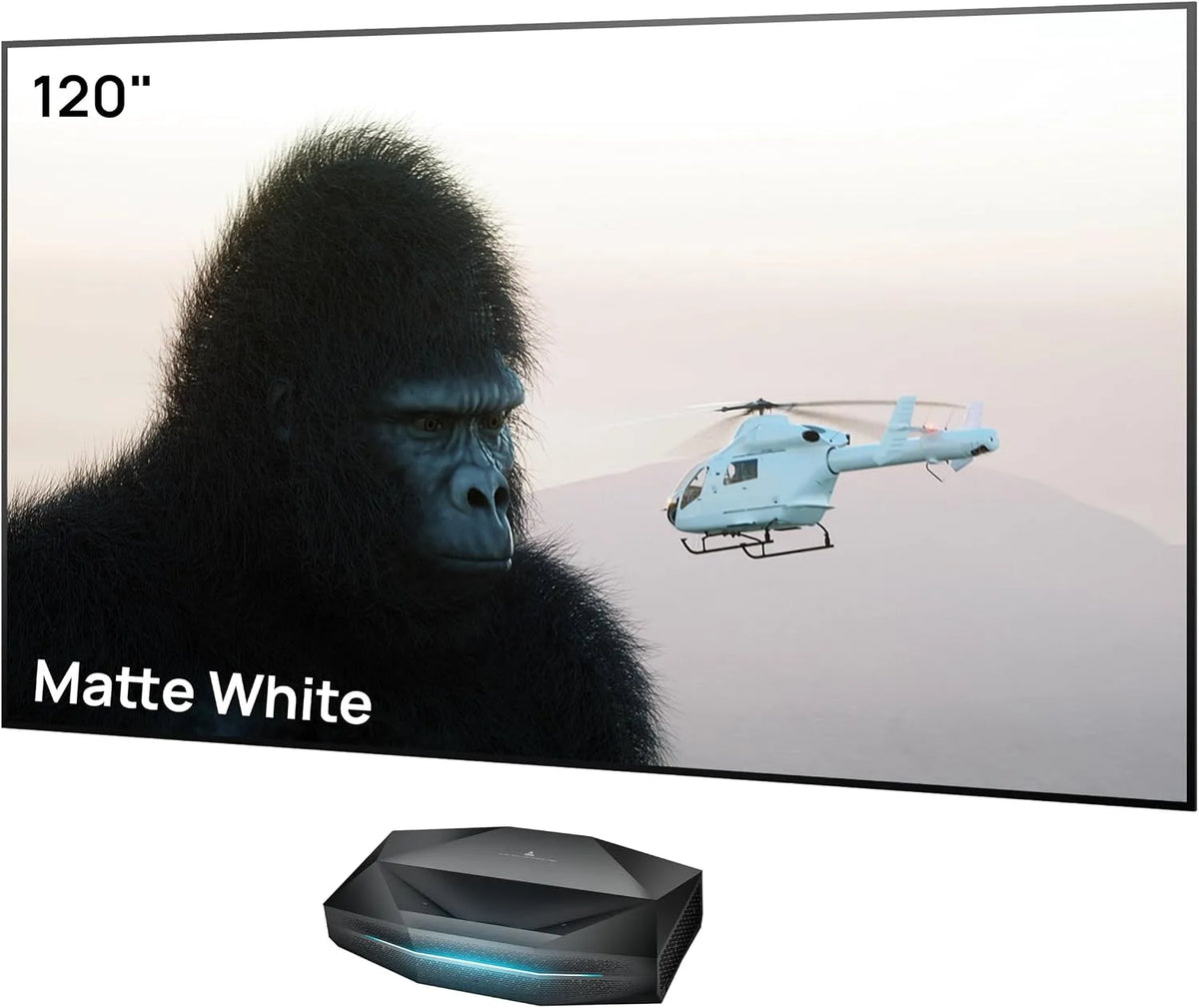 Prodotto 4K UHD HDR10+, AWOL VISION Aetherion Pro + Set de pantalla de proyección fija de 120', Dolby Vision y Atmos, proyector de ultra corta
