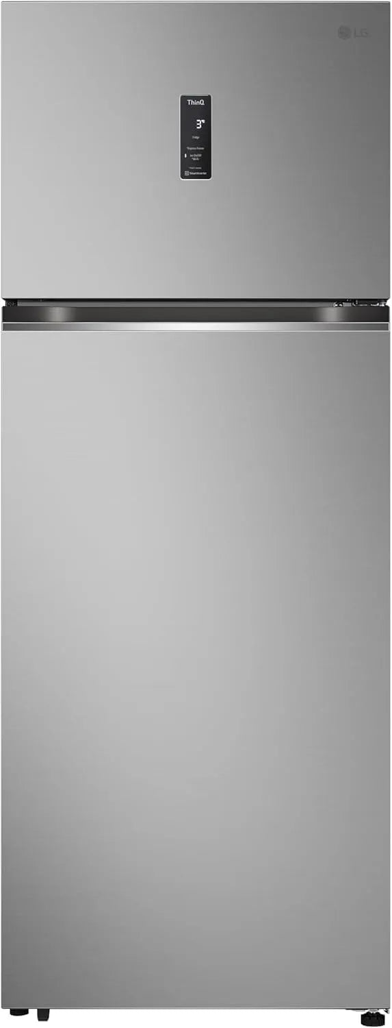 LG GTBV44PYBKD Frigorifero, 461 L, classe energetica E, app Wi-Fi, esterno, Inverter, Linear Cooling, argento, Connettività Wi-fi Con App Thinq