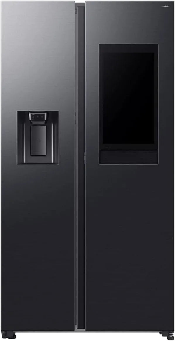 Samsung RS90F66BEFEF Congelatore, 614 L, vano congelatore, freezer verticale, nero, AI Energy & Voice Control, 178 cm, erogatore di gelato, acqua con