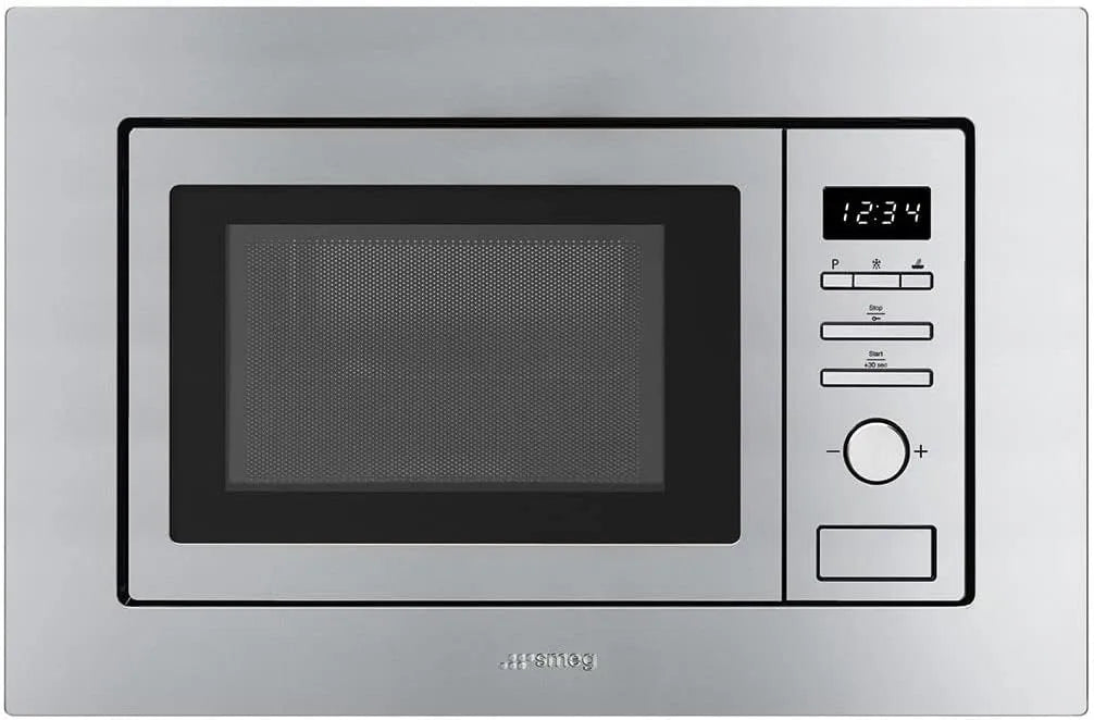 Smeg 19lt Fmi017x Forno a microonde, 60cm, 1000 W, grill, da incasso, acciaio inox
