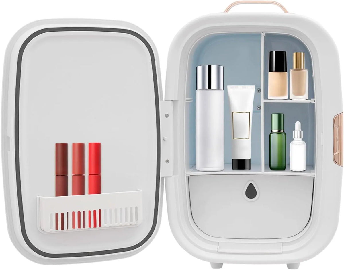 Frigorifero, 12 L, bianco, per la conservazione domestica, Skincare Fridge, per camera da letto, ufficio, dormitorio