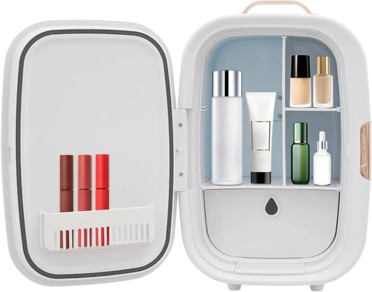 Frigorifero, 12 L, bianco, per la conservazione domestica, Skincare Fridge, per camera da letto, ufficio, dormitorio