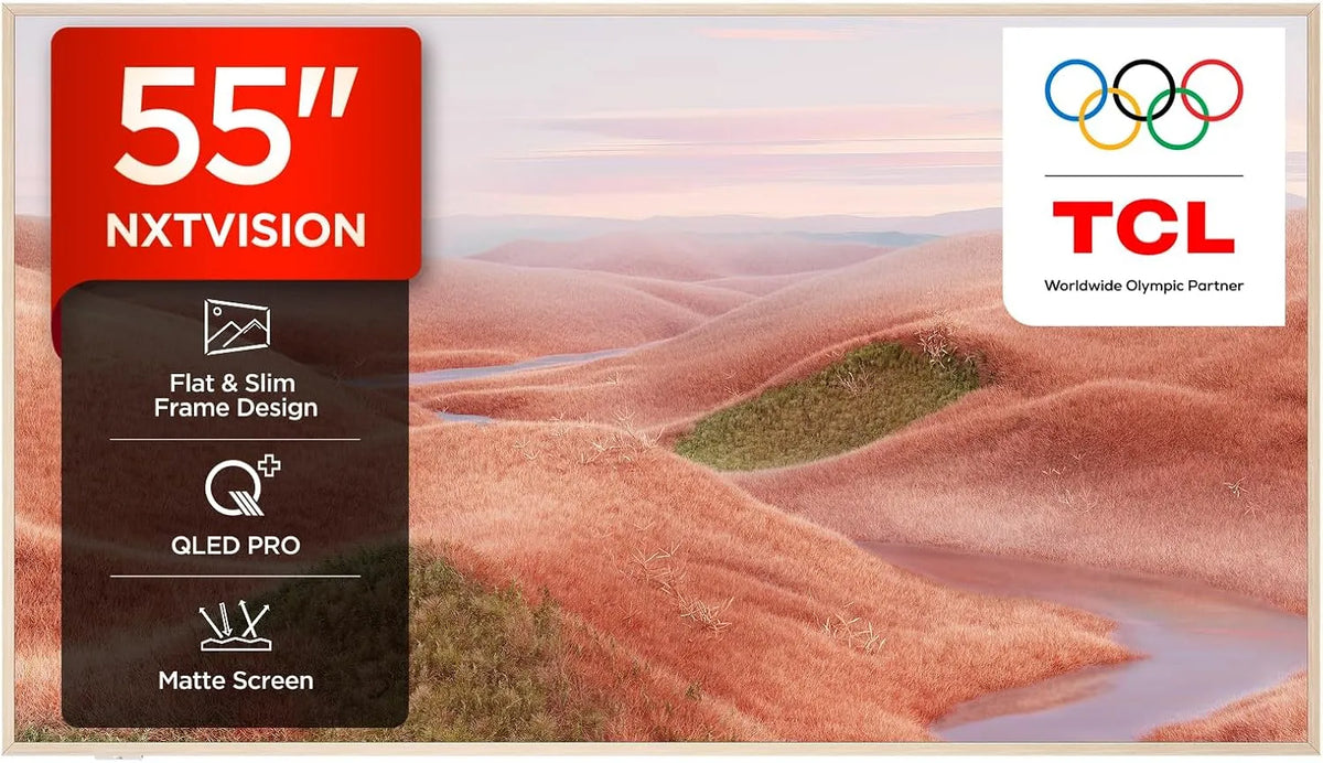 TCL A300W Smart TV, 55 pollici, televisore, 4K UHD, QLED, HDR, NXTVISION, Schermo opaco