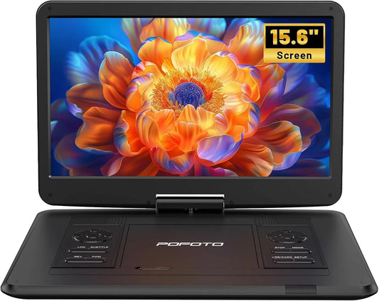 Smart TV, 15, 6 pollici, televisore, USB, portatile, nero, Autonomia di 6 Ore, Supporto Formati Multipli, Sync TV e Proiettore, Antishock e Memoria