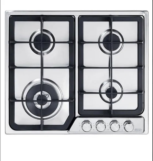 Piano cottura a gas, 60 cm, 4 fuochi, acciaio inox, fornello a gas, PFI 46 GH Linea Professional
