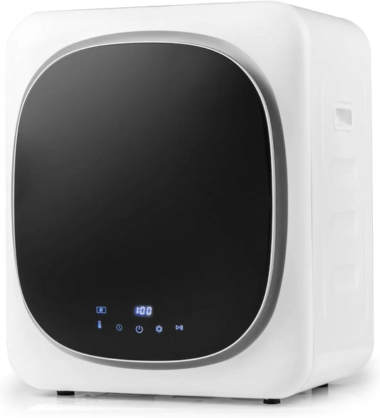 Asciugatrice, 48x40x56 cm, 800 W, 5 kg, COSTWAY, portatile, acciaio inox, Panello a LED e Asciugatura Intelligente, Ideale per Casa Appartamento