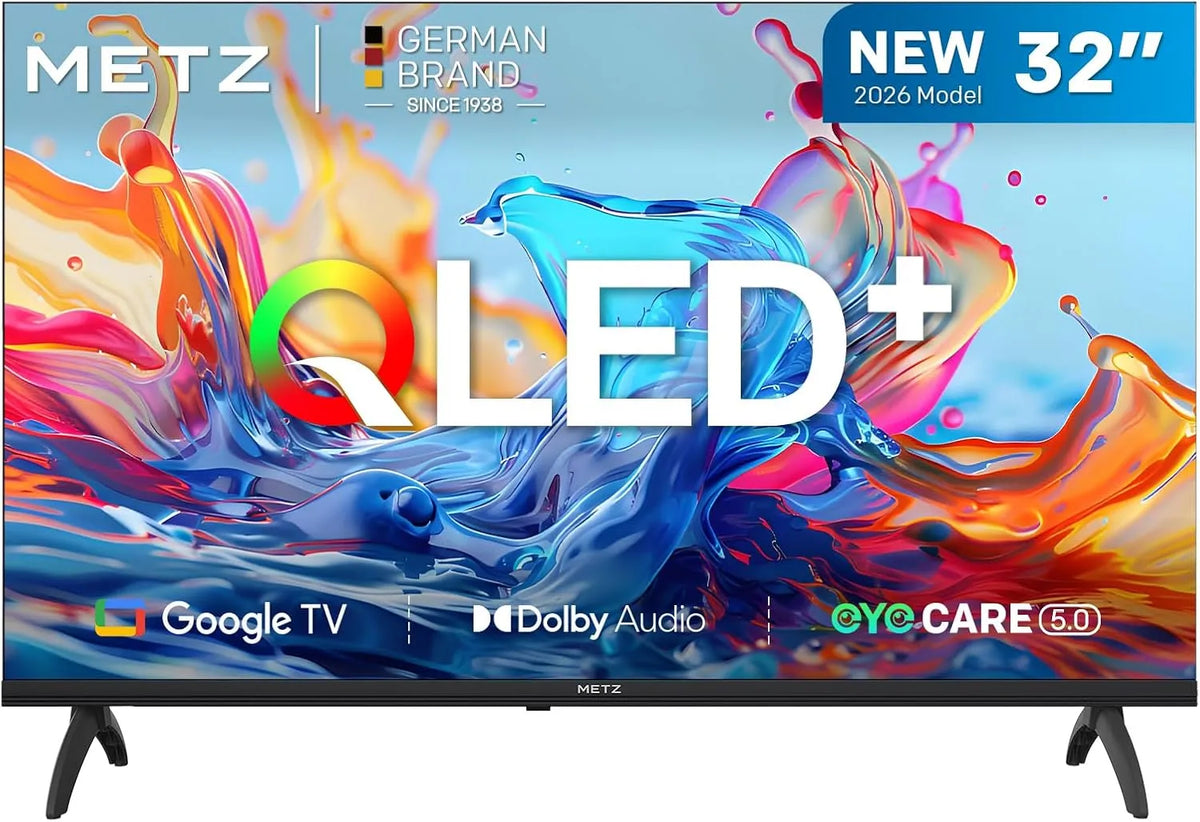 Google Main10 1.5GB Smart TV, 32 pollici, televisore, QLED, HDR, audio Dolby, Bluetooth, 1 EyeCare DVB-T/T2, S2 Ci+ HEVC, 32MQH7000Z, RAM Upgrade