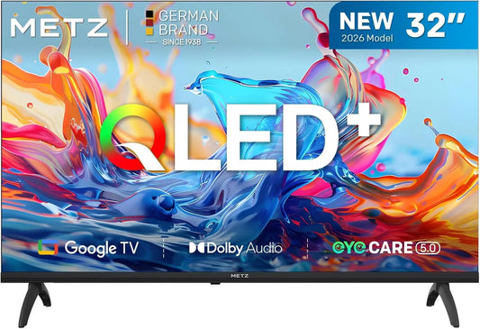 Google Main10 1.5GB Smart TV, 32 pollici, televisore, QLED, HDR, audio Dolby, Bluetooth, 1 EyeCare DVB-T/T2, S2 Ci+ HEVC, 32MQH7000Z, RAM Upgrade