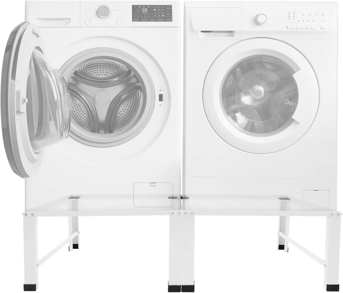 Lavatrice, 126 x 54, 5 x 32 cm, 300 kg, max. 300 kg, Doppio telaio per lavatrici, con cuscinetti tamponi, doppio piedistallo per asciugatrici