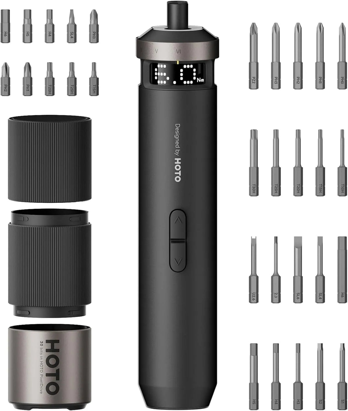 Prodotto Set Avvitatore, HOTO PixelDrive Cacciavite Elettrico, Display Smart