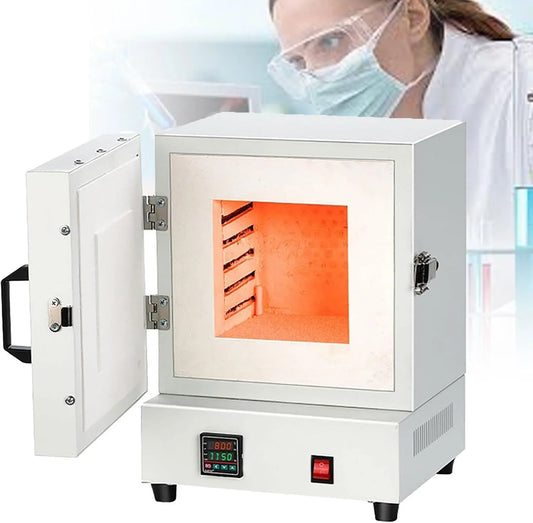 Forno elettrico, industriale, 2 zone di temperatura, 1150 °C, Forno A Muffola 2102 °F, Forno di Burnout Ad Alta Temperatura, Forni A Muffola Chiusi da