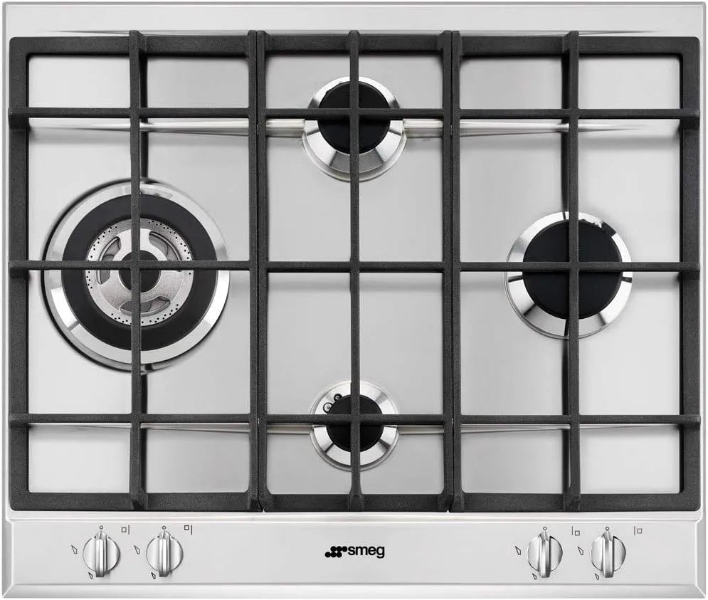 Smeg P261XGH Piano cottura a gas, fornello a gas, Piano cottura a gas SELEZIONE, Stainless steel