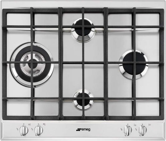 Smeg P261XGH Piano cottura a gas, fornello a gas, Piano cottura a gas SELEZIONE, Stainless steel
