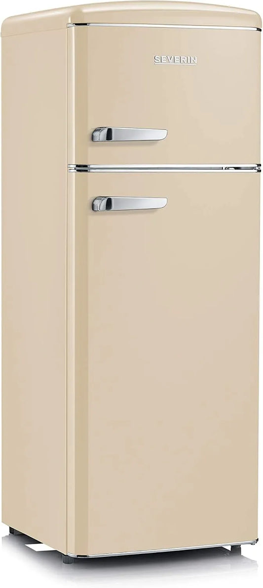 Severin Frigorifero combinato, 206 L, frigo con congelatore, RKG 8933, 4 Ripiani Regolabili, Design Salvaspazio, Cassetto Verdura