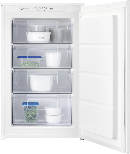 Electrolux Serie 600 LUB3AE88S Congelatore, 98 L, 34 dB, da incasso, vano congelatore, freezer verticale, Altezza 87, 3 cm, Funzionamento Silenzioso