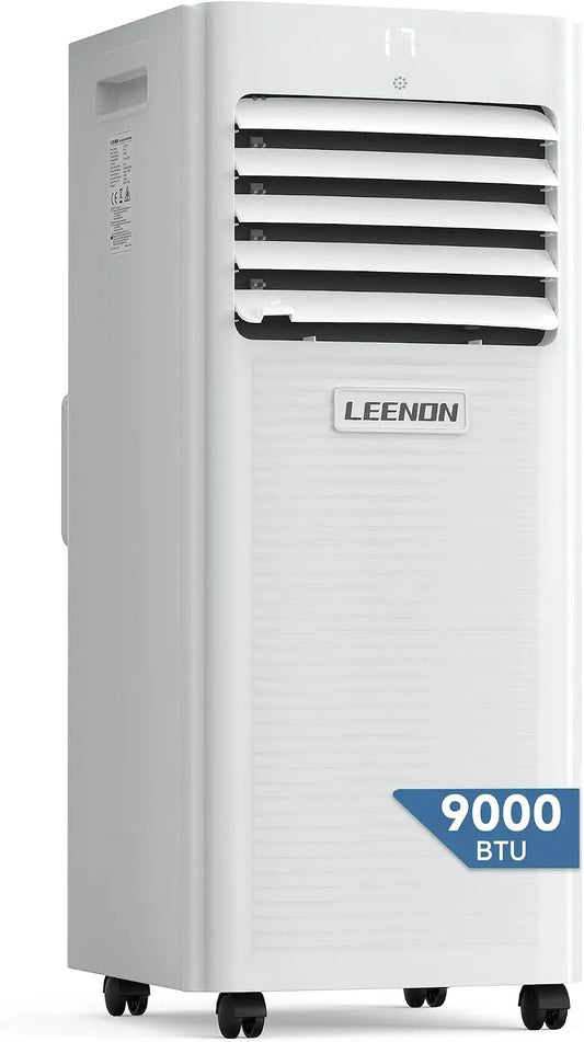 Condizionatore, portatile, timer, Timer 24 Ore, 35 m2, Kit Tubo di Scarico, LEENON 4 in 1 Climatizzatore Portatile Deumidificatore Ventilatore e