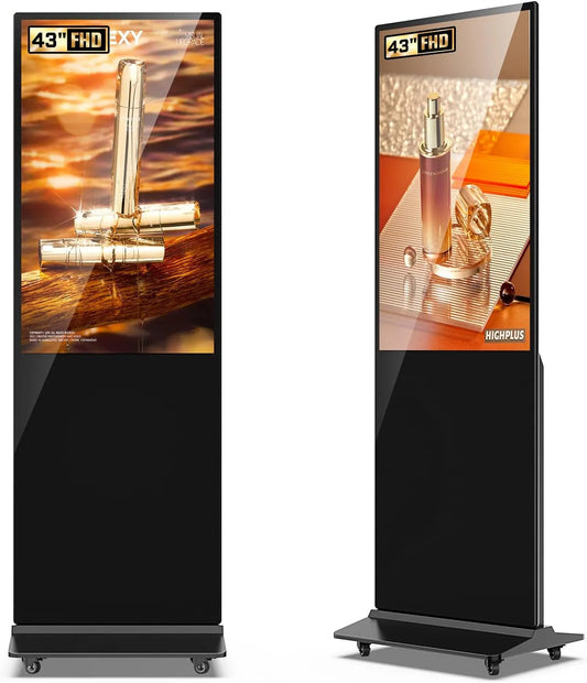 Display digital signage, 65 pollici, display pubblicitario LCD, touch, Wi-Fi, Android OS, Full HD, HDMI, USB, visualizzazione pubblicitaria digitale