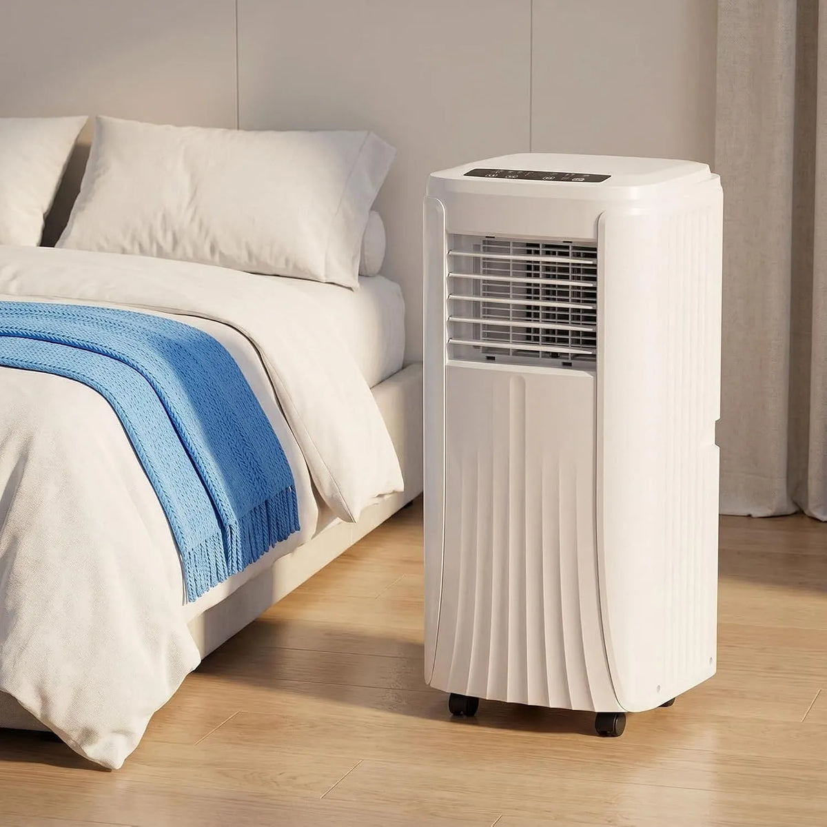 Condizionatore, portatile, Raffreddamento Smart con Ventola e Deumidificatore, 7000 BTU, Silenzioso per Camera da Letto e Ufficio, Include Kit per