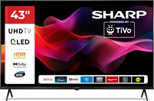 Smart TV 43HM5245E H.265/HEVC, 43 pollici, classe energetica E, televisore, 4K UHD, QLED, DVB-T2, nero