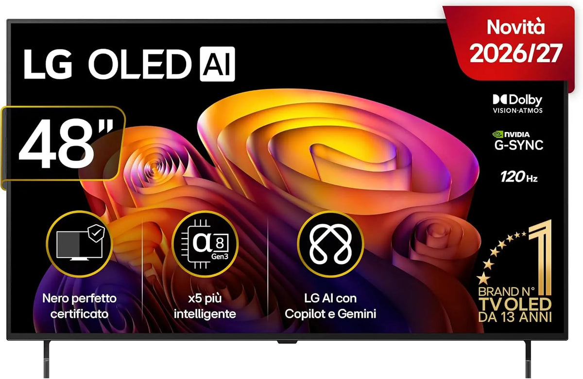 LG B6E Smart TV, 48 pollici, televisore, 4K UHD, OLED, Serie B6E 2026 Smart TV 4K - OLED48B6ELC