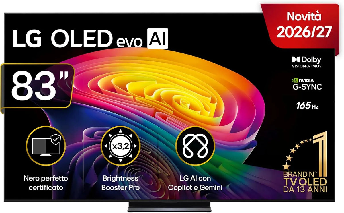 LG OLED83C66LB Smart TV, 83 pollici, televisore, 4K UHD, Serie C6 2026 Smart TV 4K - OLED83C66LB