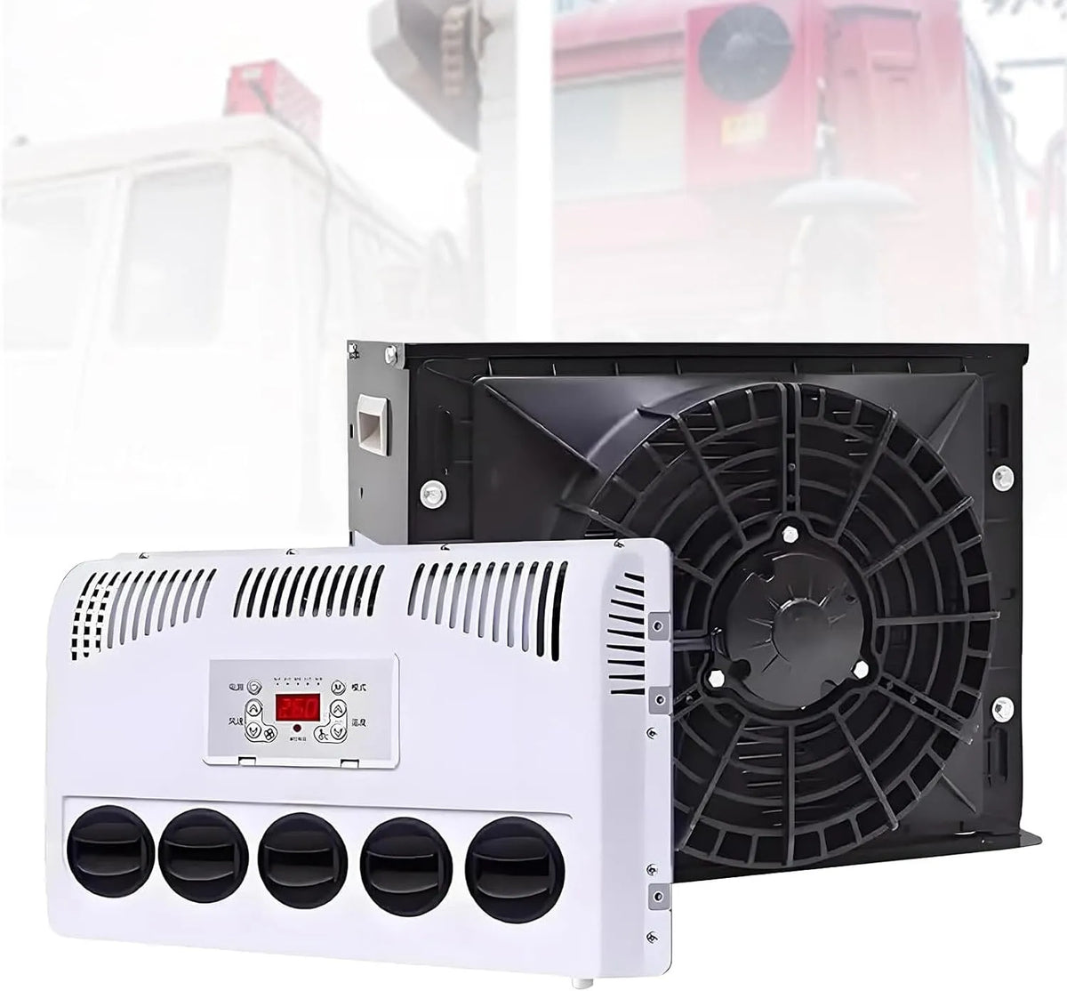 Condizionatore V, 24, 12 V, display digitale, Condizionatore d'aria per camper, a basso rumore, ideale per avventure all'aria aperta