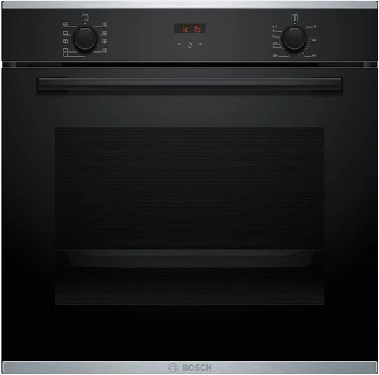 Forno elettrico HBA234BB3, 71 L, classe energetica E, da incasso, nero, 71 litri, ventilato, colore nero