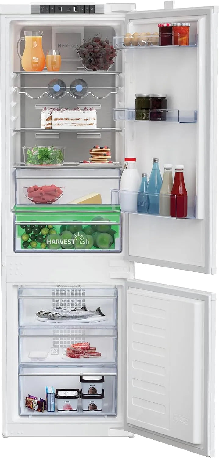 Beko BCNA275E4SN Frigorifero combinato, frigo con congelatore, bianco, Réfrigérateur Combiné BEKO BCNA275E4SN Blanc