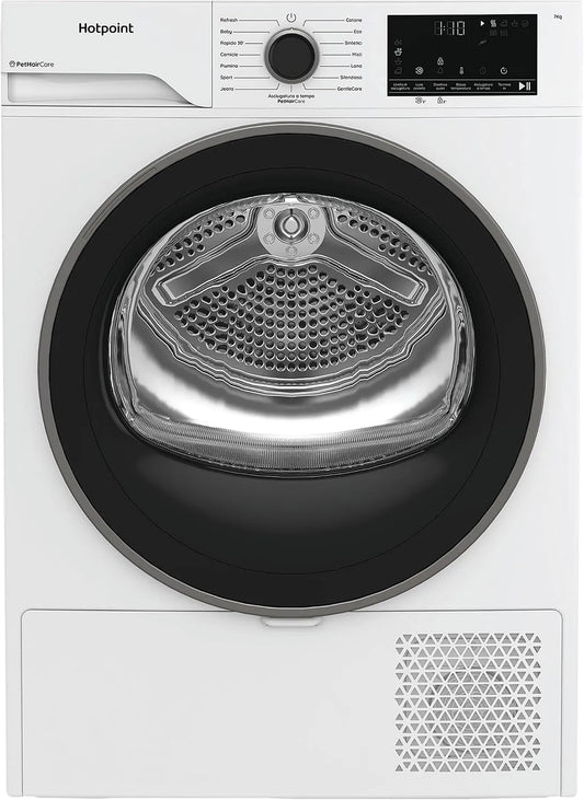 Asciugatrice 74D, 7 kg, stretto, Hotpoint Ariston HPTS BS IT, Asciugatrice 7 Kg Slim A Pompa di Calore