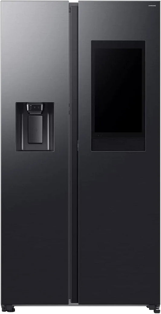 Samsung RS90F66BEFEF Congelatore, 614 L, vano congelatore, freezer verticale, nero, AI Energy & Voice Control, 178 cm, erogatore di gelato, acqua con