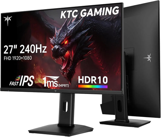 Monitor, 27 pollici, 240 Hz, KTC, funzioni gaming, schermo PC