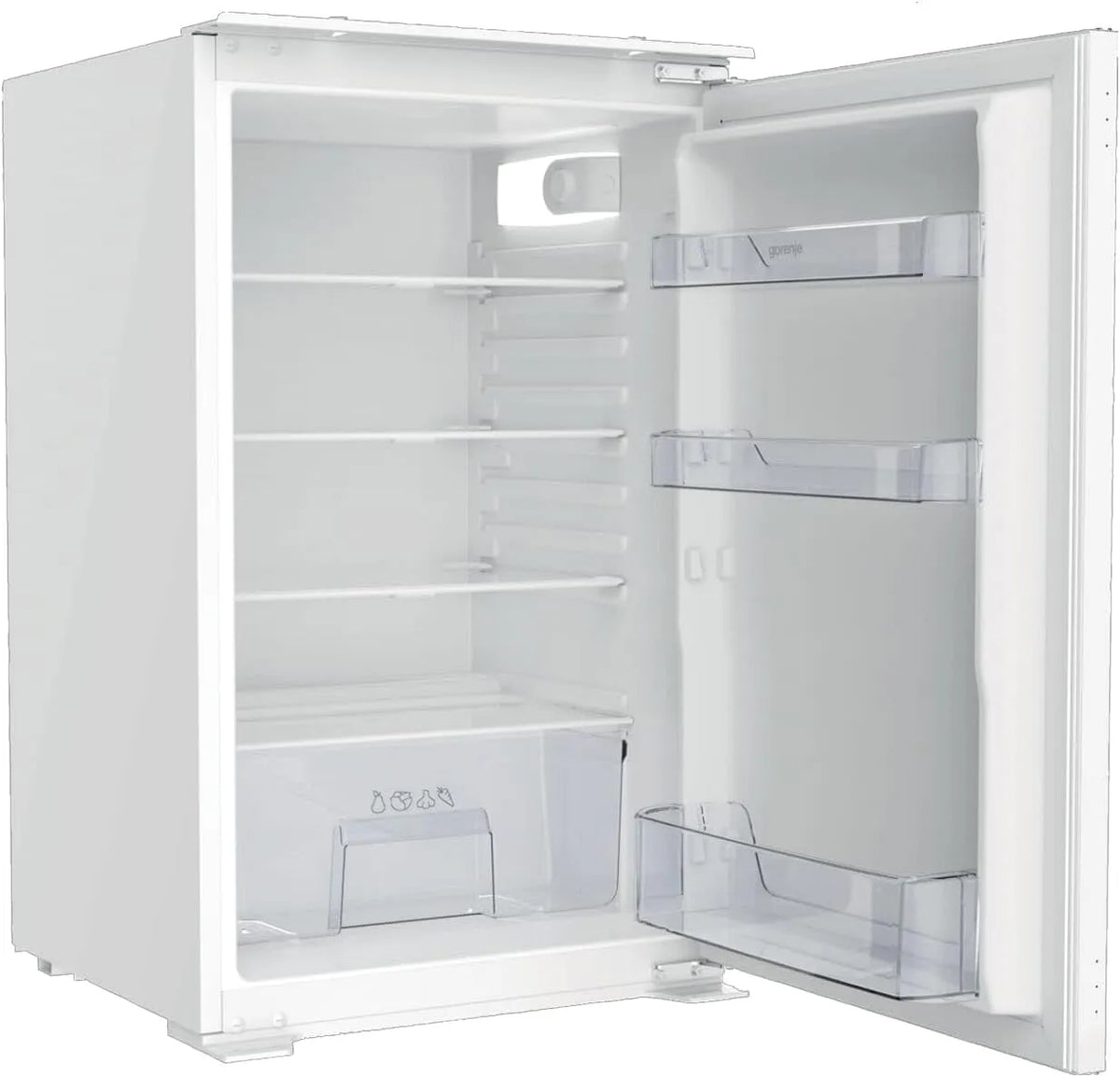 Gorenje RI409EP1 39dB, Frigorifero, 129 L, 39 dB, da incasso, 129 litri, illuminazione a LED, cerniera porta a traino, EEK E, sbrinamento