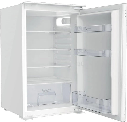 Gorenje RI409EP1 39dB, Frigorifero, 129 L, 39 dB, da incasso, 129 litri, illuminazione a LED, cerniera porta a traino, EEK E, sbrinamento