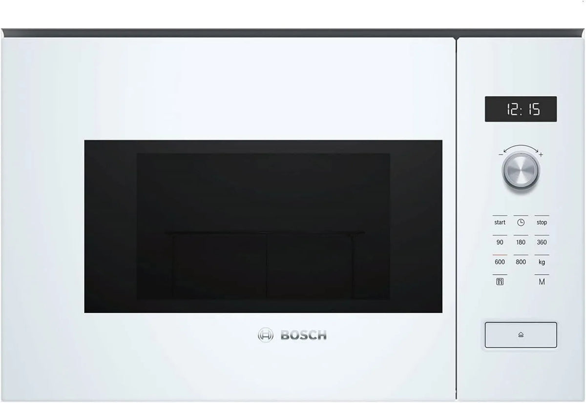 Bosch Serie 6 BFL524MW0 Forno a microonde, 20 L, 800 W, grill, da incasso, bianco
