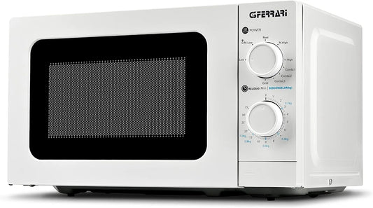 Forno a microonde G10174, 20 L, 700/1000 W, grill, bianco, 3 modalità di cottura, Grill 1000W, 20 Litri, Microonde 700W, Accessori inclusi