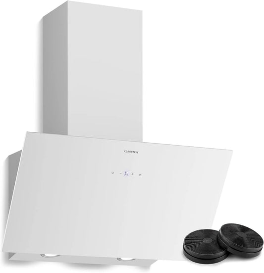 Klarstein Lavastoviglie, 305 m3/h, da incasso, touch, Incasso con Flusso d'Aria 305m3, Cappa Cucina con Filtro, LED, Cucina in Alluminio Lavabile in