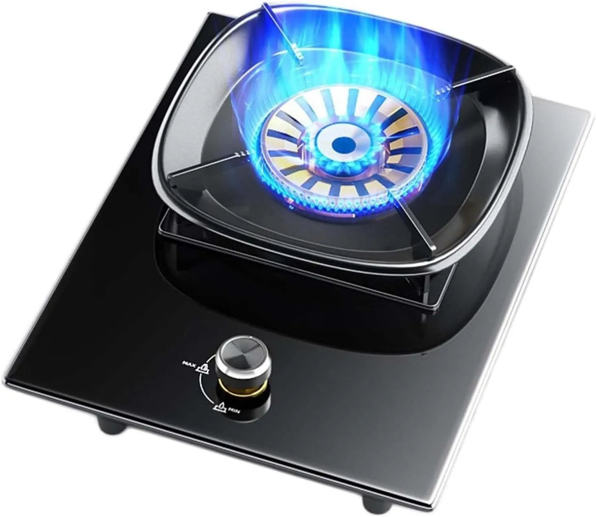 Piano cottura a gas, libera installazione, portatile, ristorazione, fornello a gas, nero, Cucina Da Banco Indipendente 5, 2 KW Gas, Con Protezione