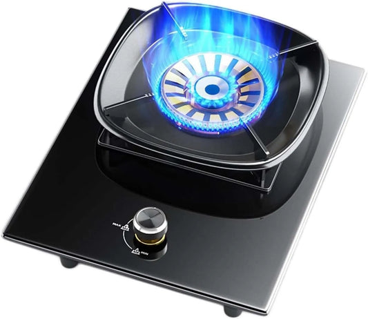Piano cottura a gas, libera installazione, portatile, ristorazione, fornello a gas, nero, Cucina Da Banco Indipendente 5, 2 KW Gas, Con Protezione