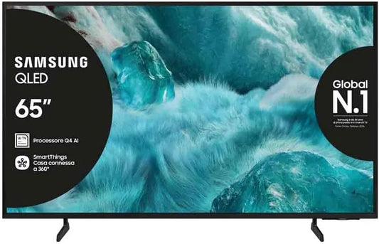 Samsung QE65Q7F4AUXZT Smart TV, televisore, 4K UHD, QLED, tecnologia Quantum Dot, OTS Lite & Adaptive Sound, 100% Volume Colore con Quantum Dot