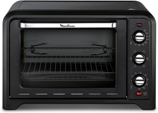 Moulinex OX4858 Forno elettrico per pizza, 39 L, 2000 W, timer, compatto, Max 240°C, 4 Accessori, 7 Modalità di Cottura, Carne, Pesce, Dolci, Fornetto
