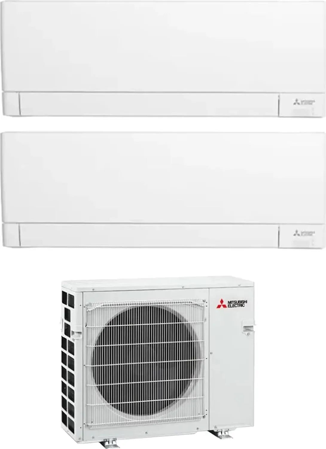 Mitsubishi Climatizzatore 9000 + 12000 btu, MSZ-AY25VGK + MSZ-AY35VGK + MXZ-2F42VF, dual split, pompa di calore MSZ-AY25VGK MSZ-AY35VGK