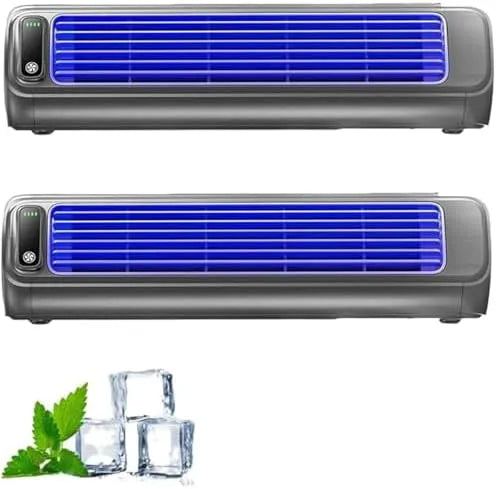 Condizionatore, portatile, montaggio a parete, 3 velocità, Festberg Cooling Ace, ricaricabile, per camera da letto, ufficio