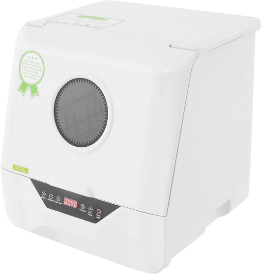 Lavastoviglie, 800 W, libera installazione, portatile, touch, bianco, 800 W Mini lavastoviglie con 4 modalità di lavaggio Lavastoviglie da tavolo