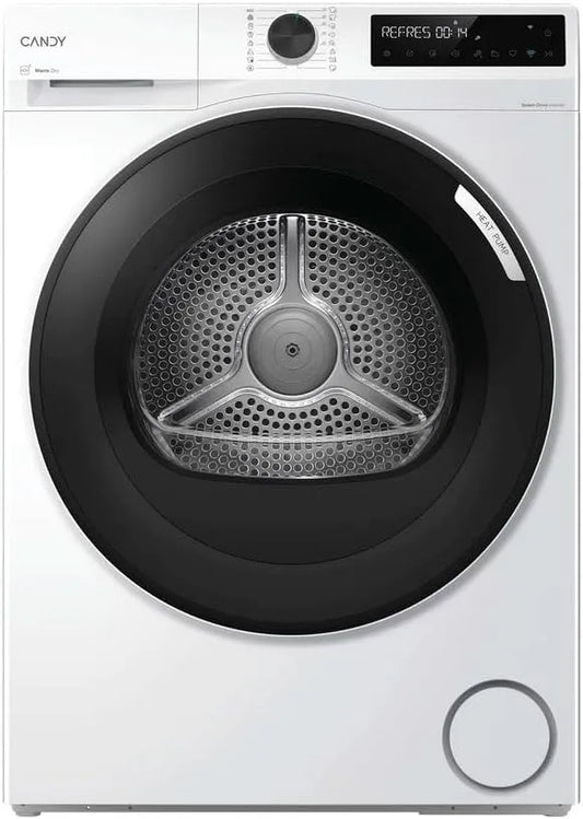 Asciugatrice BRS8N2BX-S, 8 kg, classe energetica E, libera installazione, Wi-Fi, BRS8N2BX-S - Asciugatrice con Pompa di Calore