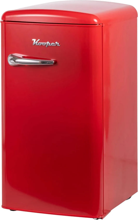 Frigorifero, 100 L, 44, 9X48, 3X88, 2 cm, rosso, Kooper, Frigorifero vintage monoporta 100 L. 44