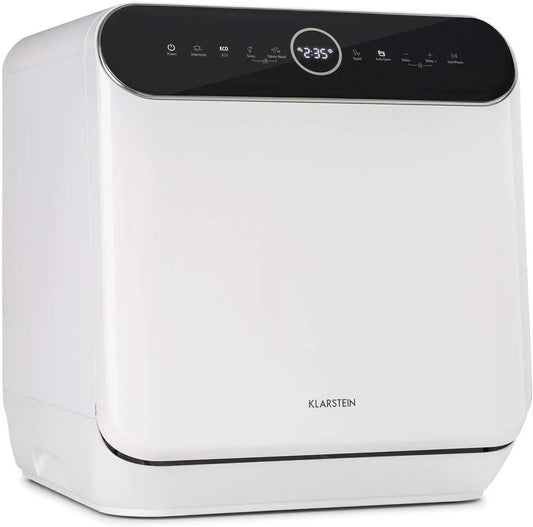 Klarstein Lavastoviglie, 6 L, 7 programmi, 58 dB, aquaStop, portatile, 6 L di acqua, Klarstein Oceana Lavastoviglie da tavolo - Lavastoviglie compatta